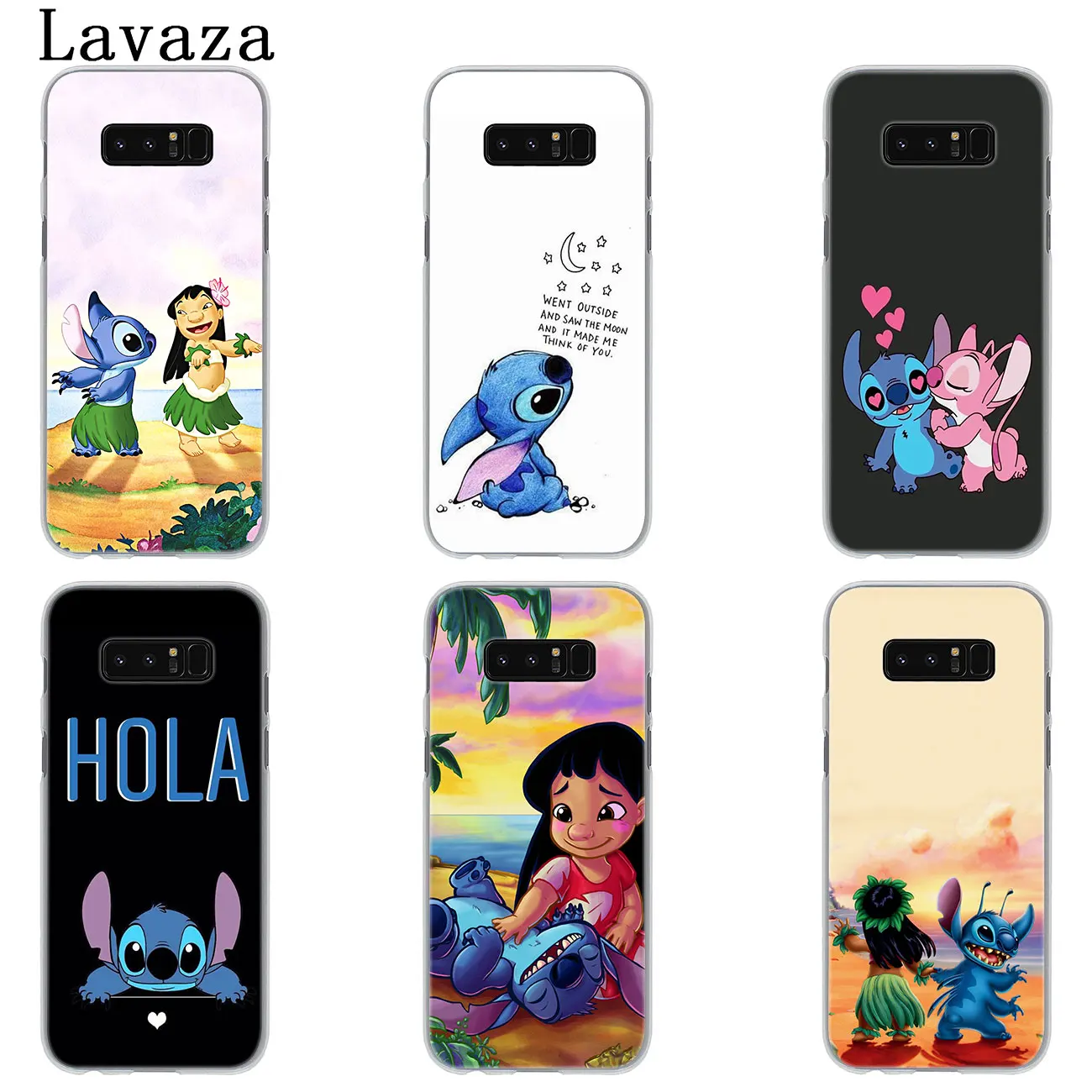 Милый жесткий чехол для телефона Lavaza Anime Lilo Stitch Samsung Galaxy Note 10 9 8 A9 A8 A7 A6 Plus 2018 A3 A5 2017