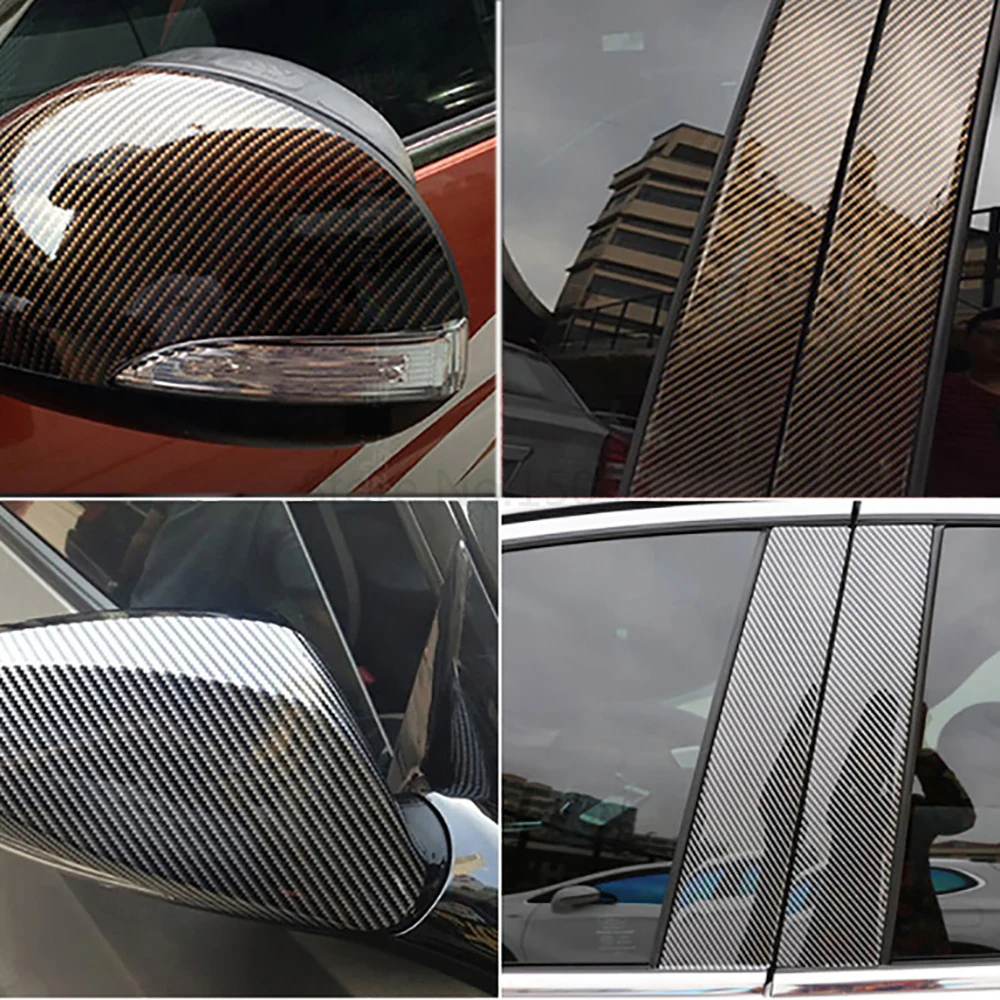 

10/30*100cm 2D High Glossy Carbon Fiber Vinyl Wrap Film Automobiles Car Motorcycle DIY Decorative Sticker Wrapping Covering Film