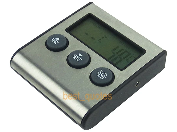 High Temperature Digital C/F Thermometer Probe Timer Magnet Cooking Meat Food Free Shipping | Дом и сад