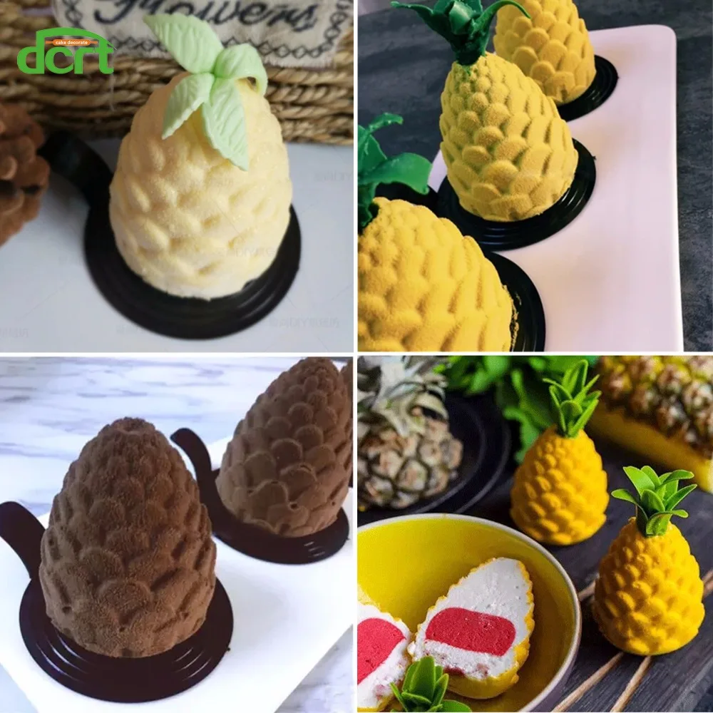 Силиконовые формы для ананаса Pinecones с 6 отверстиями DIY Инструменты выпечки тортов