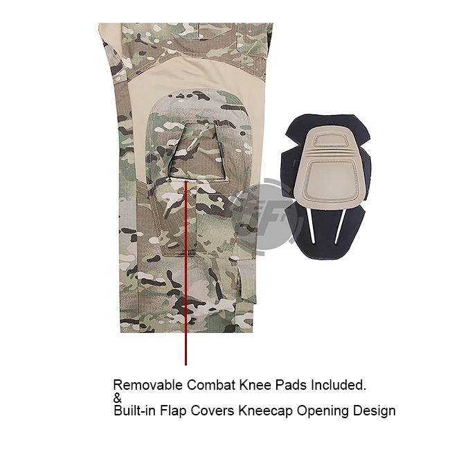 Emerson G3 боевая рубашка и штаны брюки наколенники набор EmersonGear тактический военный охотничий GEN3 Камуфляж BDU Униформа MC