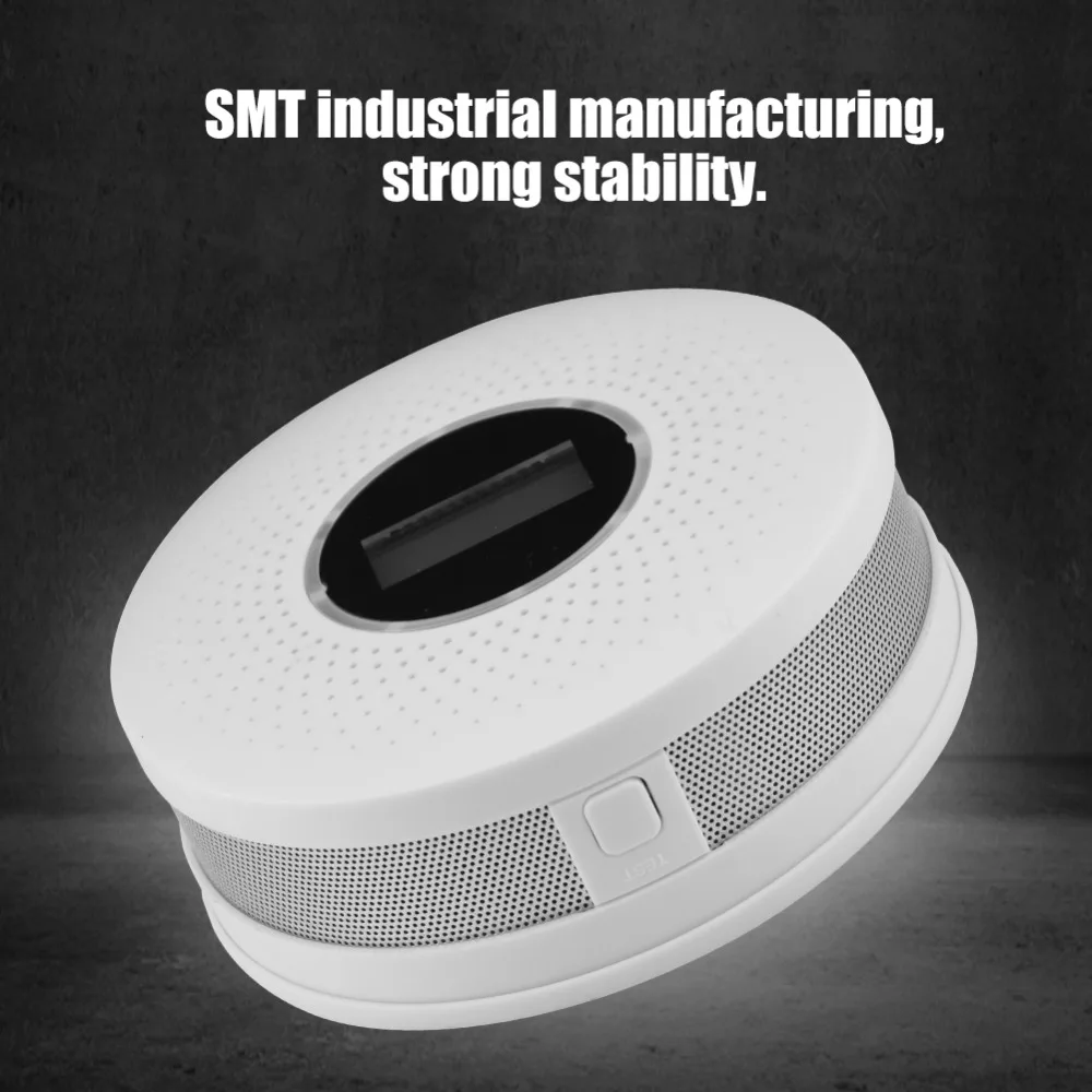CO детектор дыма оперативный голос светодиодный Дисплей Сигнализация утечки