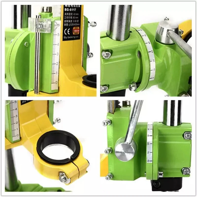 ALLSOME MINIQ BG6117 настольная дрель стенд/пресс Мини электрическая дрель несущей Кронштейн 90 градусов вращающийся фиксированной рамы верстак зажим