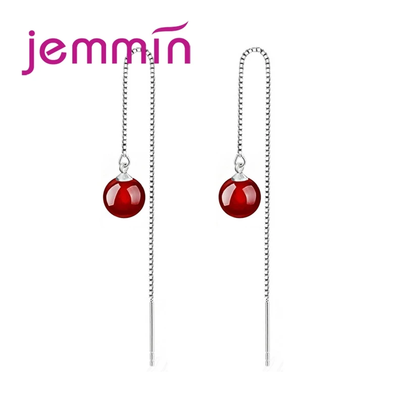 Женские серьги-подвески из серебра 925 пробы