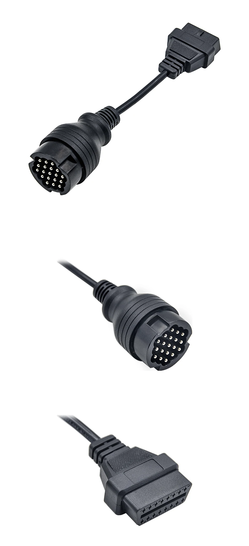 OBD кабель для Porsche 19 pin к 16Pin OBD2 адаптер 19pin к OBDII 16PIN гнездовой разъем Автомобильный Кабель для Porsche до 16pin женский