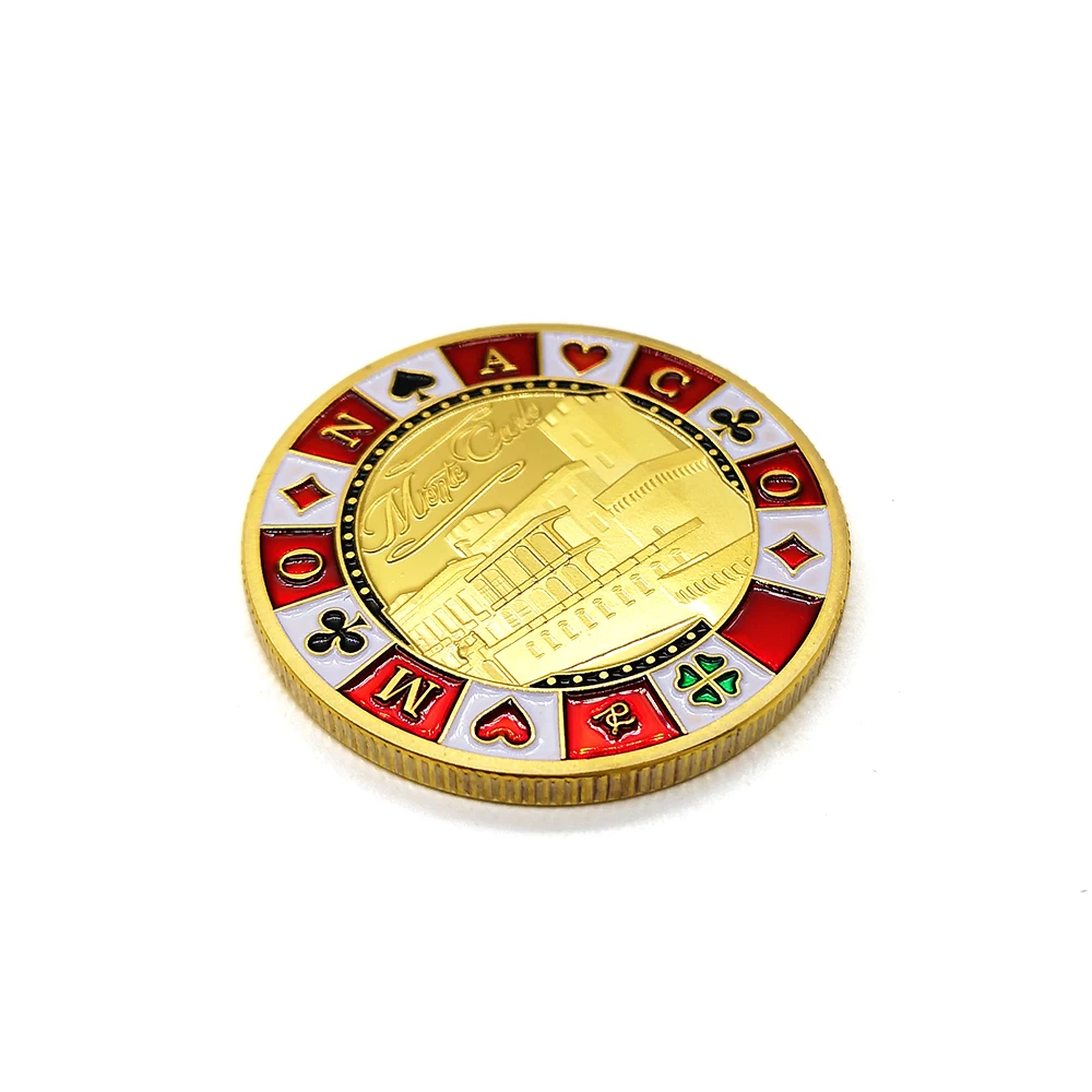 Monaco Poker Chips Монте Карло значок вызов коллекция монет мемориальные сувениры