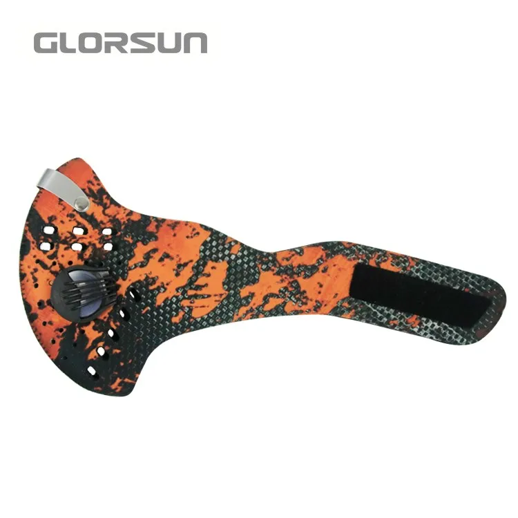 GLORSUN PM2.5 велосипедная маска респиратор с 4 карбоновыми N99 фильтрами модные спортивные пылезащитные маски со ртом для лица - Цвет: 005E011