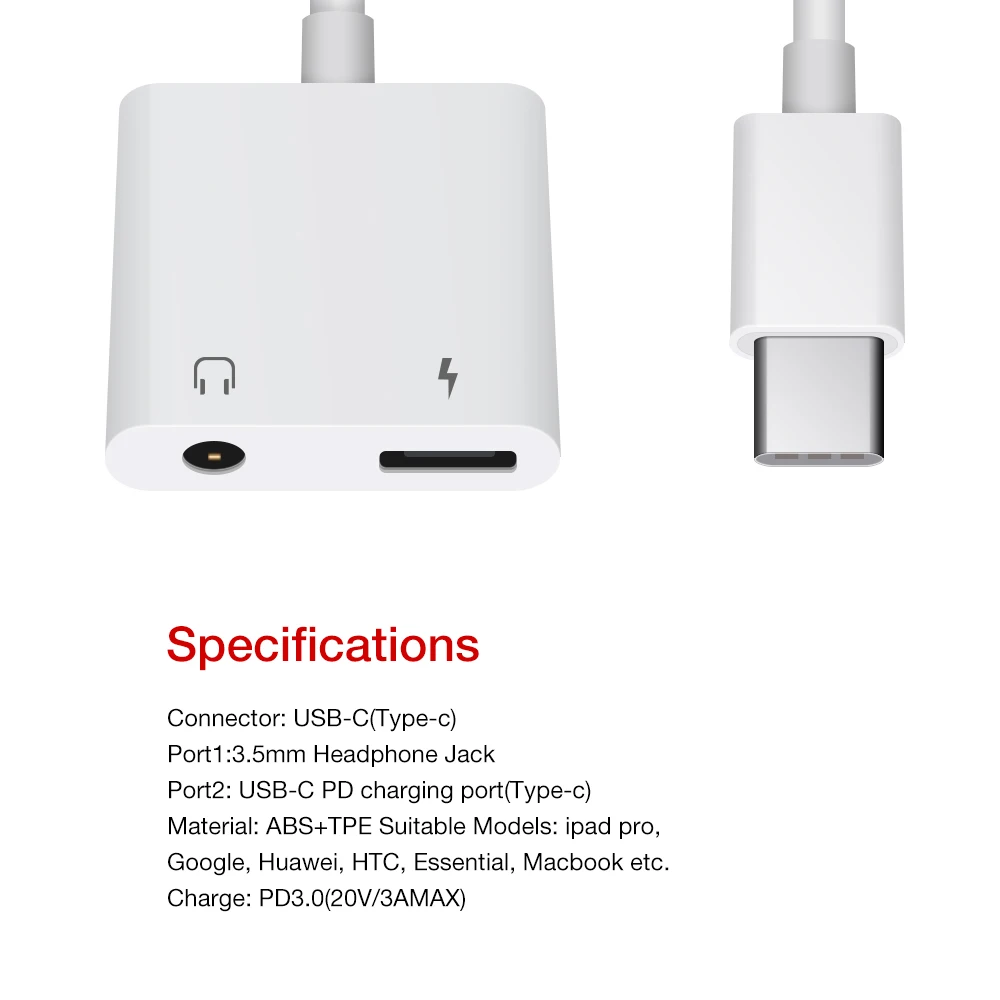 Asona 2в1 USB 3 1 Type C + 5 мм AUX аудио конвертер адаптер PD быстрое зарядное устройство для