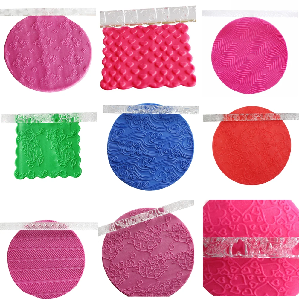 

Резной инструмент для тиснения выпечки, акриловая Скалка, Скалка для помадки, торта, скалка для отпечатков, кондитерский ролик, кухонная скалка для выпечки «сделай сам», Новинка