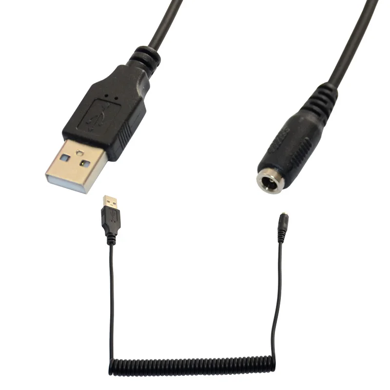 Переходник постоянного тока с USB 2 0 A папа на 1 5 мм мама штекер питания