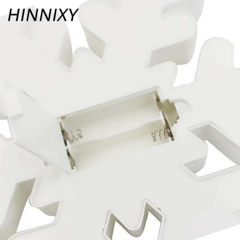 Hinnixy LED 3D ночные светильники Милая Снежинка Форма звезда синяя Луна облако белый