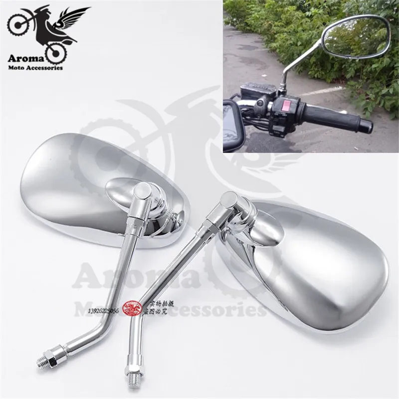 

sliver chrome black cafe racer moto mirrors motorbike side mirrors for harley side mirror vintage motorcycle rearview mirror