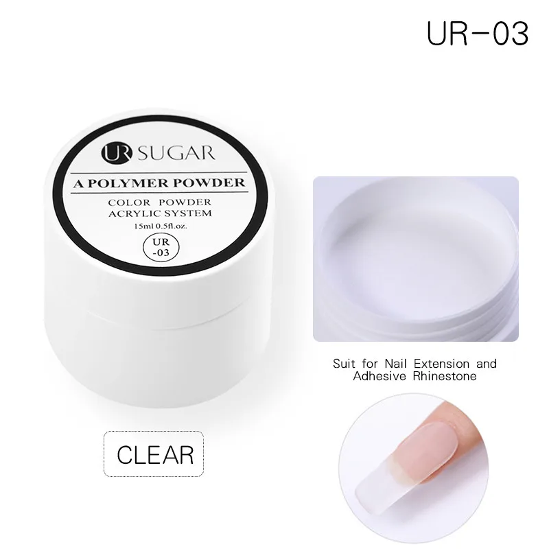 Carving Powder 3 UR сахарный акриловый порошок 15 мл перламутровый мерцающий резьба Типсы для ногтей с напылением удлинитель Французский ногтей полимерный порошок натуральный сухой DIY - Цвет: Carving Powder 3