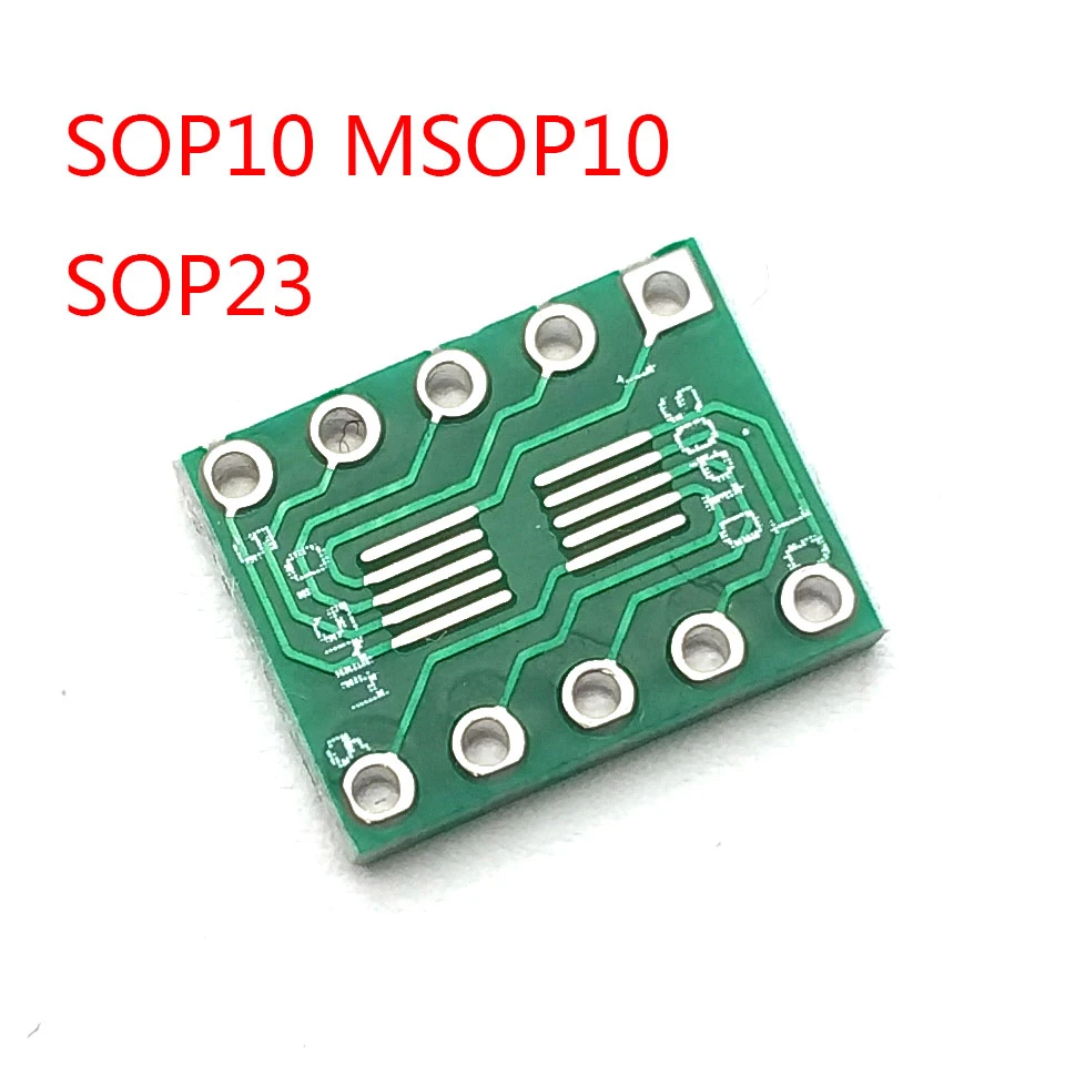 SOT23 SOP10 MSOP10 Umax SOP23 к DIP10 контактная плата SMD для DIP Адаптерная пластина 0 5 мм/0 95 мм до 2