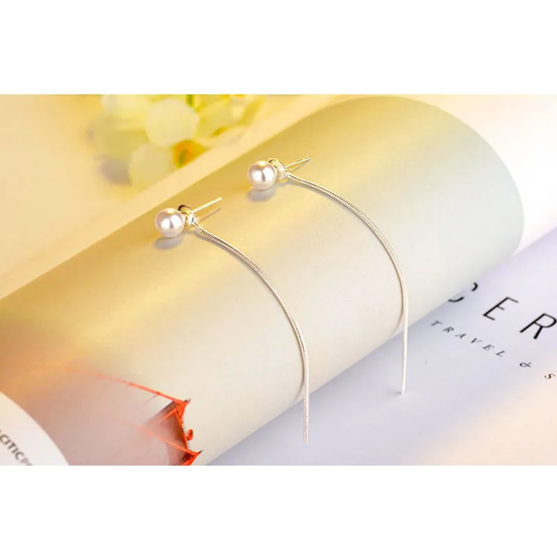 FINDYOU 2018 ювелирные изделия жемчужный кисточки Висячие серьги для женщин гвоздики