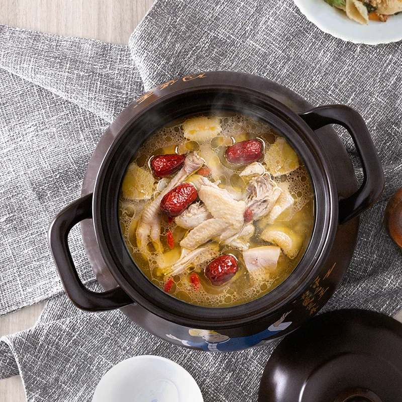 Новое поступление для китайского кунг-фу керамический горшок суповые горшки тушеная кастрюля большой выбор Семейный Размер подарок блюдце керамическая сковорода кухонная посуда