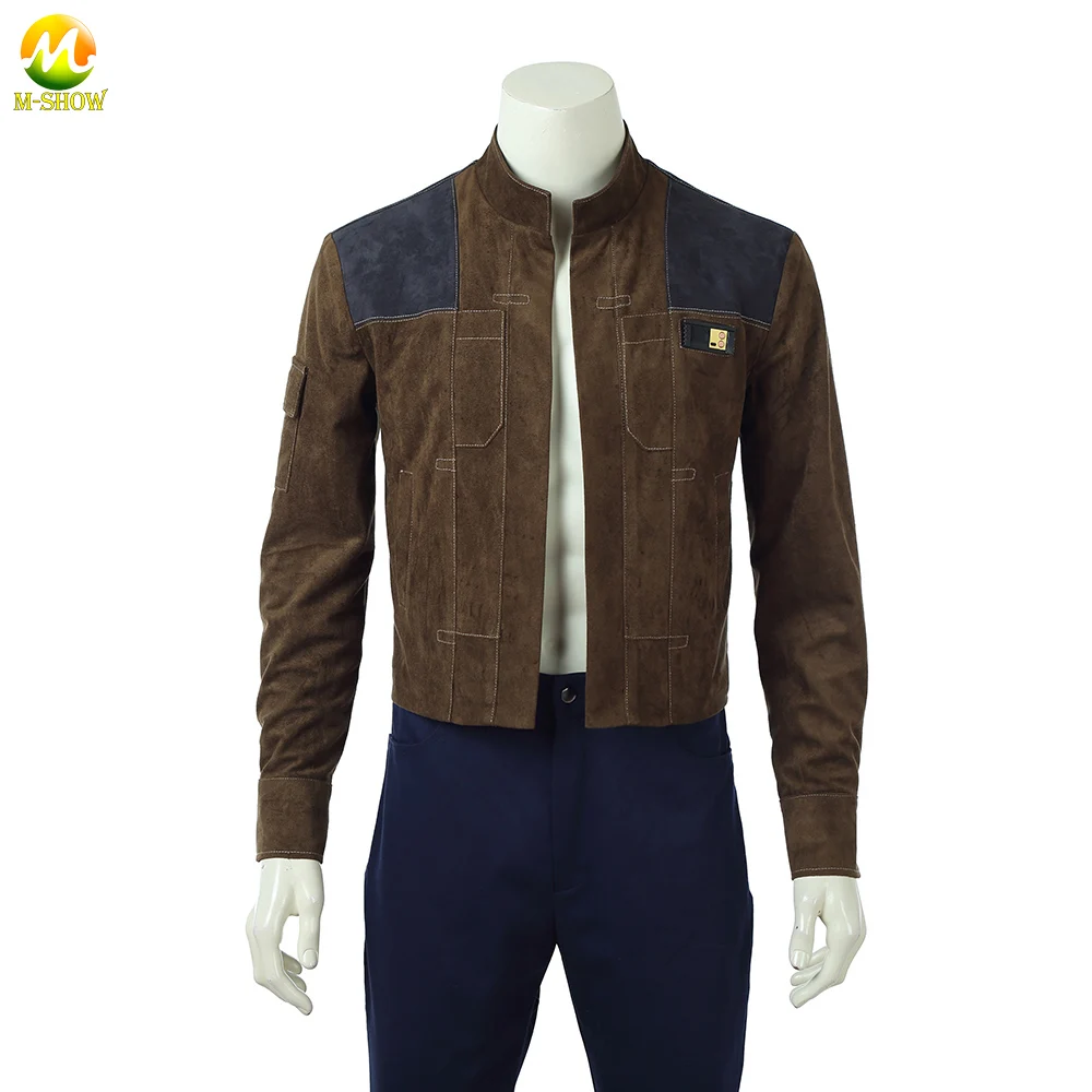 

Solo Cosplay Coat Han Solo Brown suede Jacket And Pants For Halloween Custom Made
