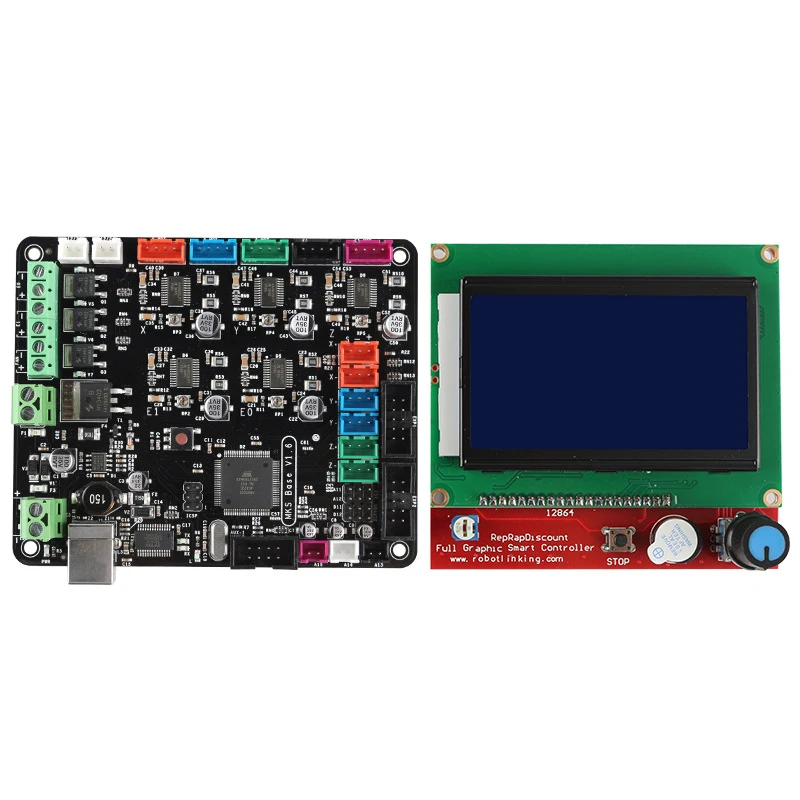 3D-принтеры комплект для материнской платы Mks V1.6 + 12864Lcd совместим с Mega2560 Ramps1.4 |