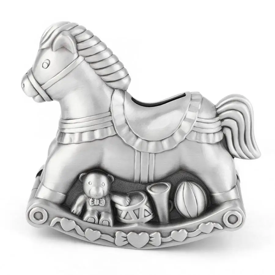 cockhorse Креативная копилка, копилка для денег, копилка, украшение, фигурка из металла, мультяшное животное, ретро копилка, копилка для монет, коробка для хранения денег - Цвет: cockhorse