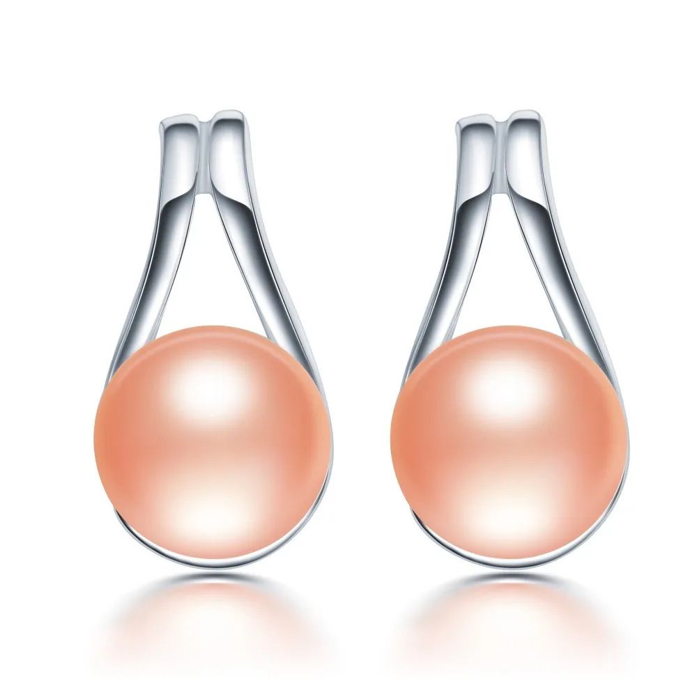 HENGSHENG 8-9mm natural freshwater pearls earrings stud for women gift fine fashion cc jewelry cpe008 | Украшения и аксессуары