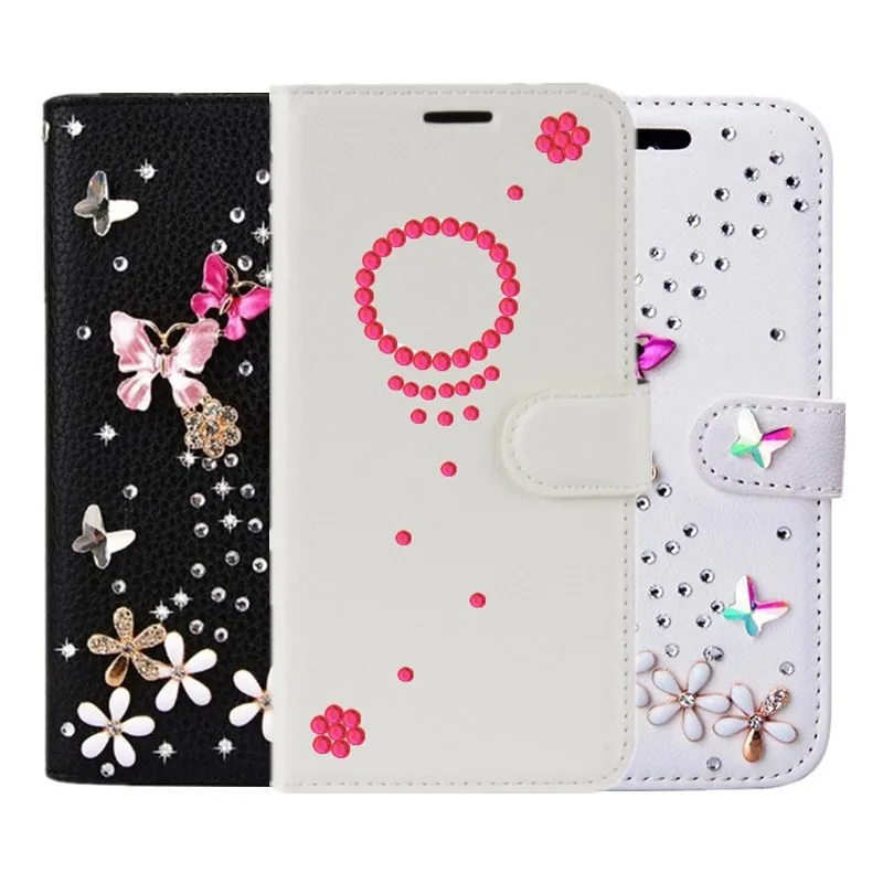Кожаный бумажник diy Алмазный Рождественский чехол для Xiaomi 8 SE 5X 6X A1 A2 Mix 2S Pocophone F1 Redmi