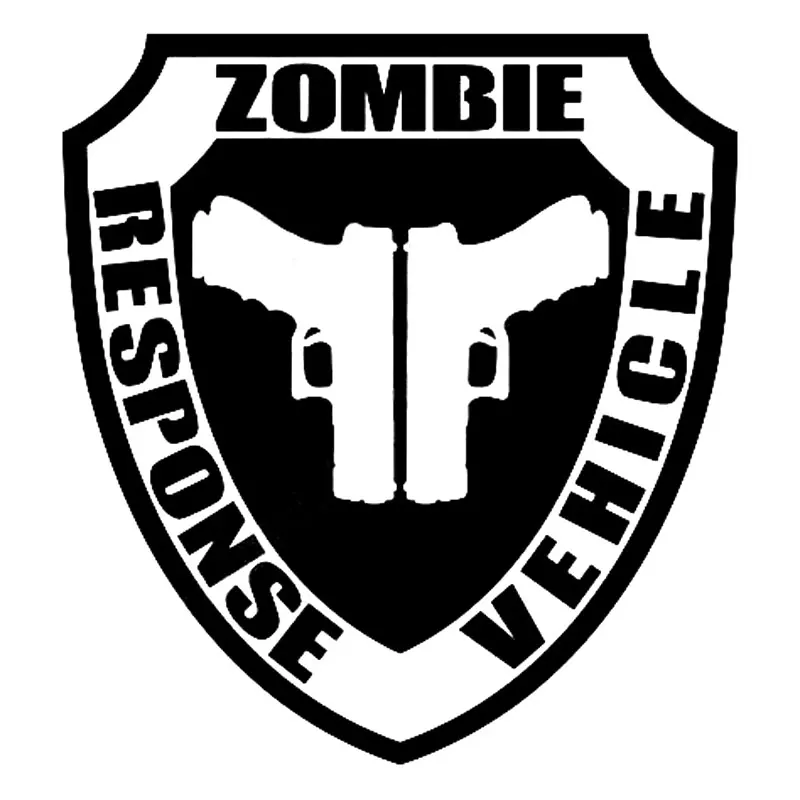 Автомобильная виниловая наклейка с эффектом зомби, 10,2 см * 11 см