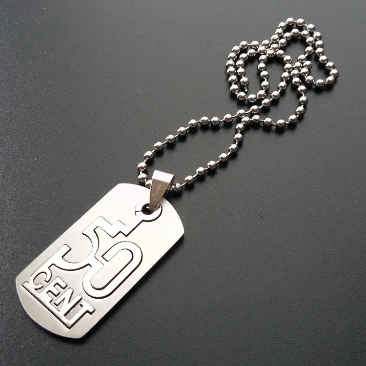 stainless steel digital 50 cent necklace double-layer Chinese number detachable English alphabet initials dollar Sign | Украшения и