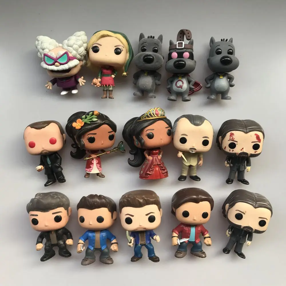 Funko pop используется Джон Вик поркчоп Даг Quaildog стекались Сверхъестественное Дин Сэм Виниловая фигурка Коллекционная модель свободная игрушка