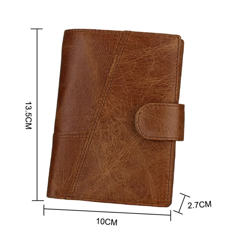 

Famous Brand Genuine Leather Men Wallet Short Pocket Small Cowhide Coin Purses Vintage Male Credit Card Holder Gift For Men