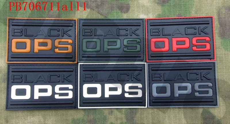 

3D PVC Patch Black Ops Military Tactical Morale
