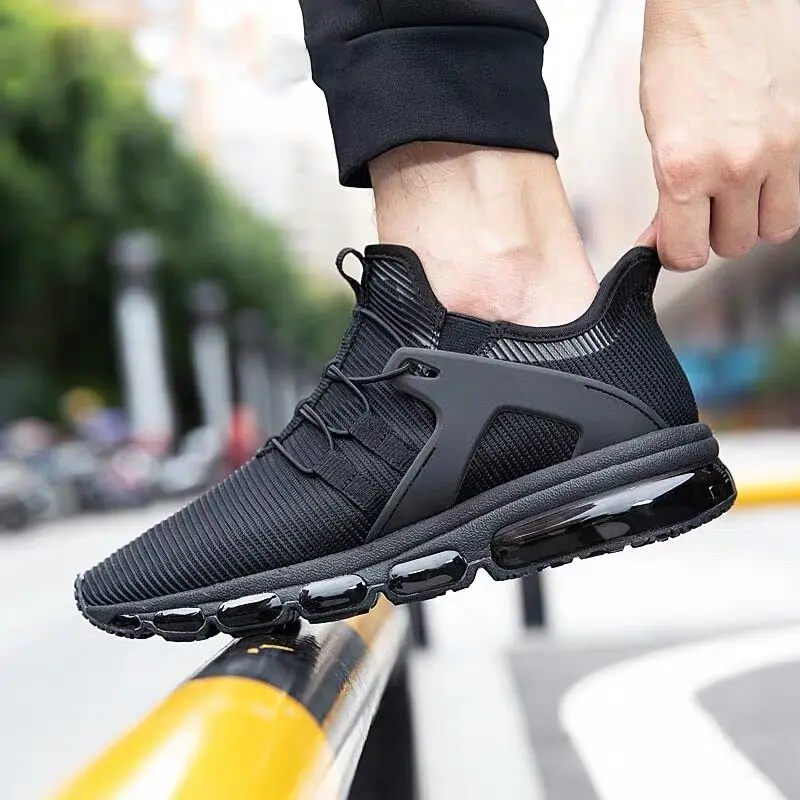 ONEMIX мужские легкие спортивные кроссовки с воздушной подушкой черные дорожные