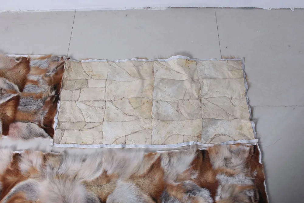 Коврик из меха Красной лисы одеяло натурального Лисьего пластина меха|fur plate|fox fur