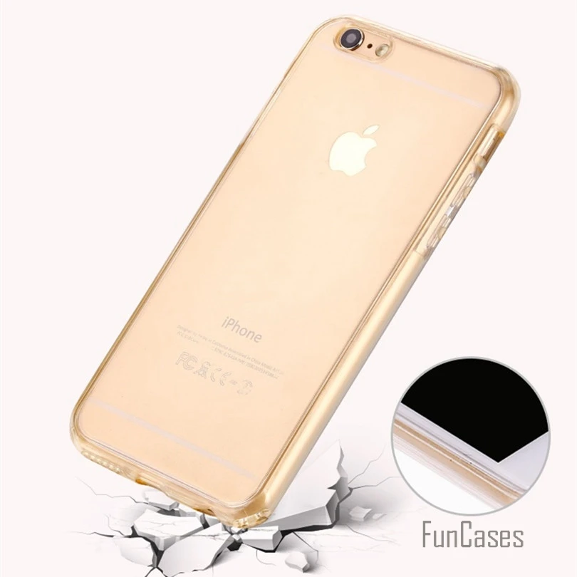 Чехол для iPhone 7 Plus 6 S Plu 5 5S SE (передняя + задняя покрывающий гель серии)