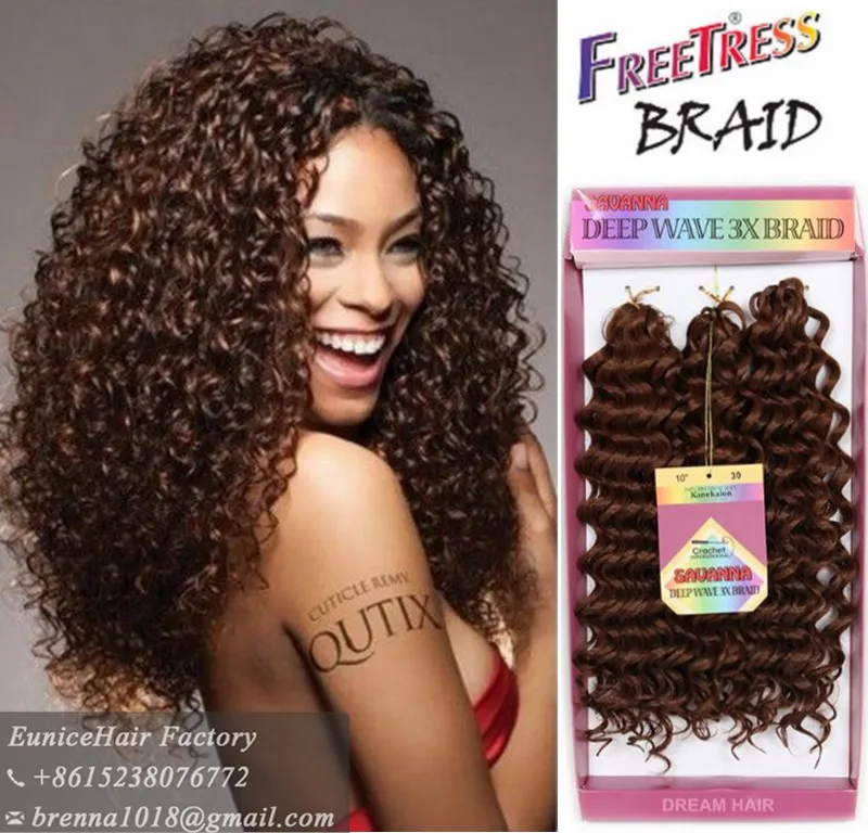 Freetress Глубокий Поворот Дерево Косы защитный стиль с freetress глубокий поворот волна