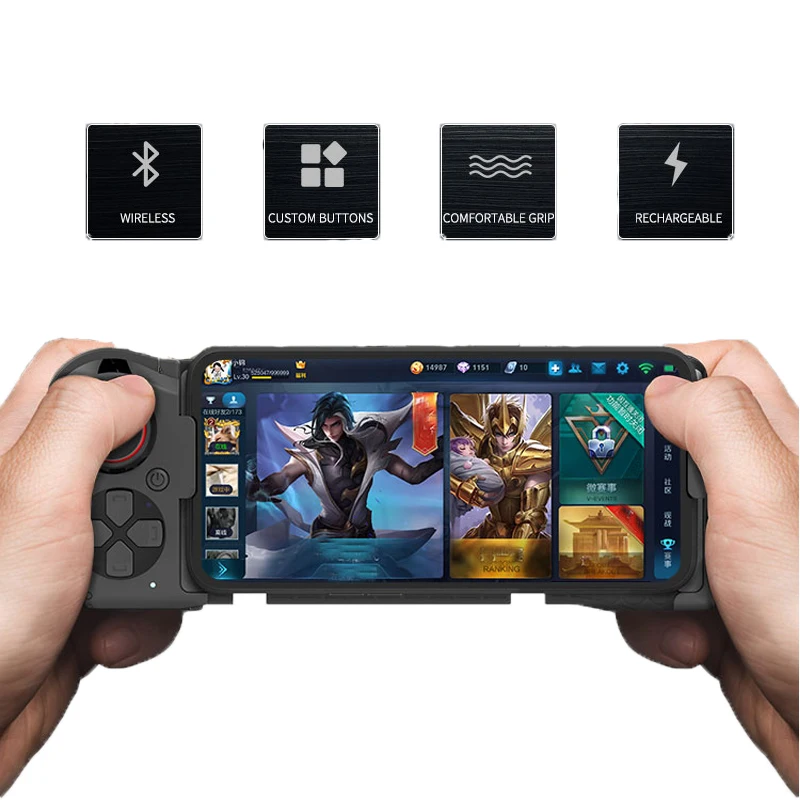 Беспроводной Телескопический игровой контроллер для смартфона Android/IOS Bluetooth