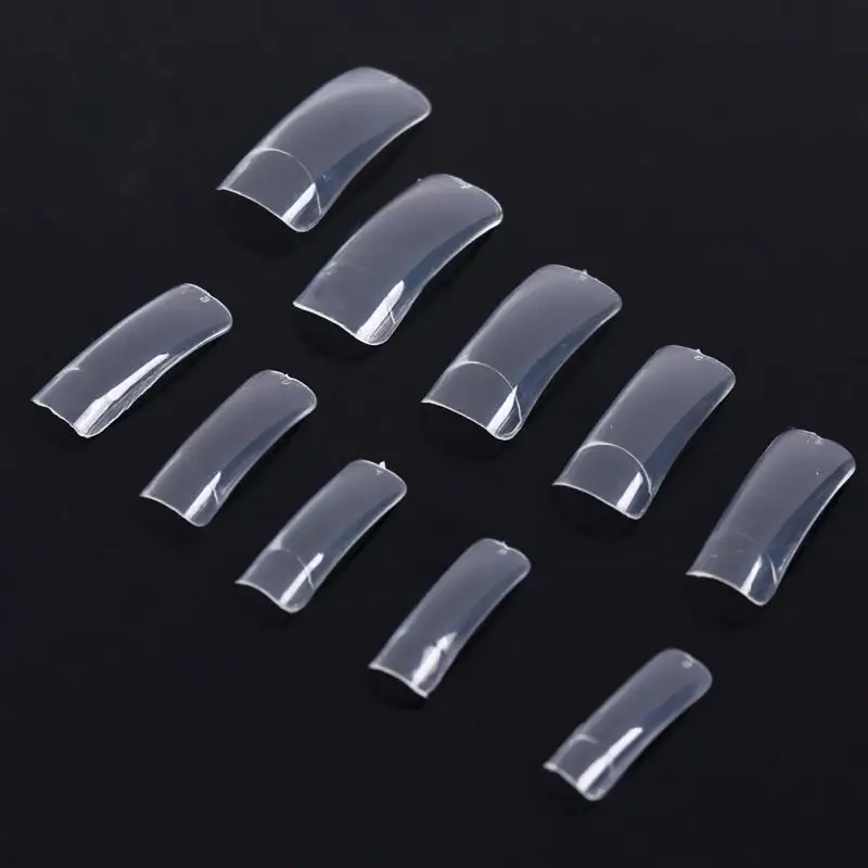 500 pcs Hot Fashion Women Lady Clear Media False Acrylic Artificial Nail Art Tips | Красота и здоровье