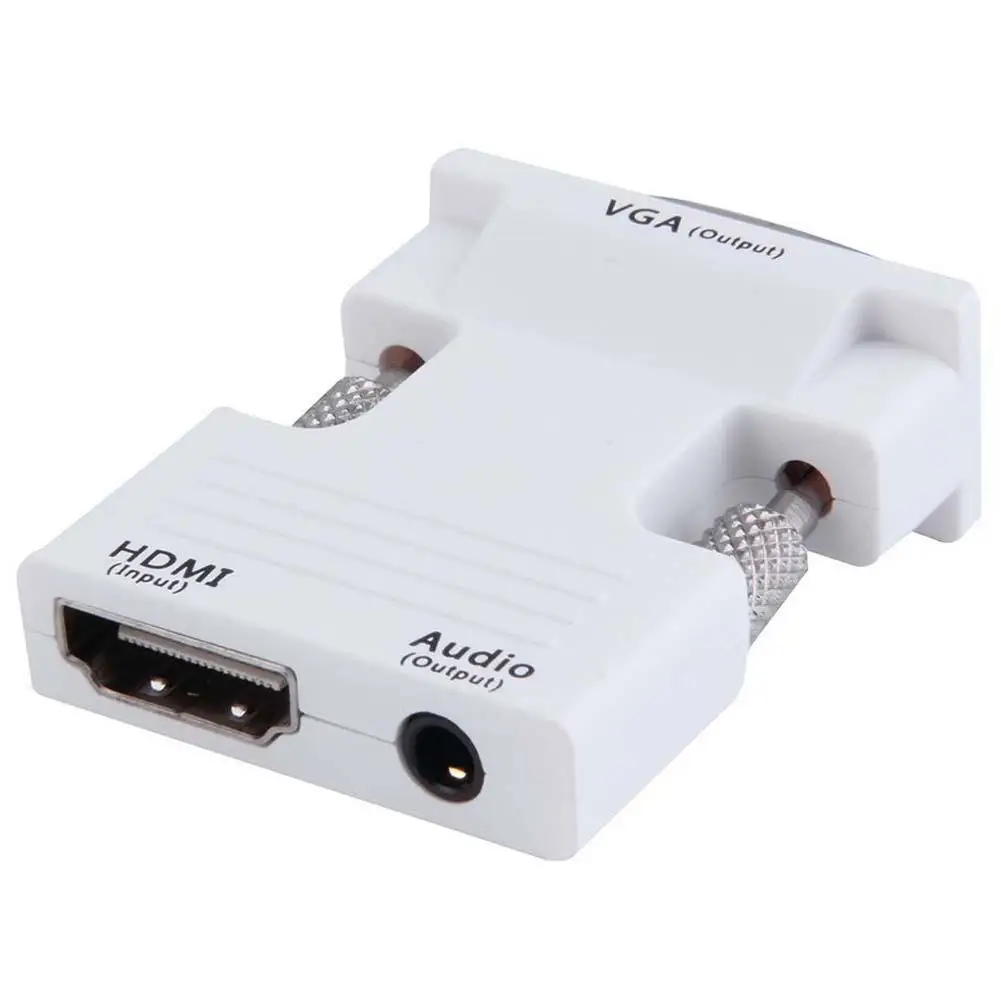 HDMI Женский в VGA Мужской конвертер + аудио адаптер Поддержка 1080P выход сигнала W hdmi av