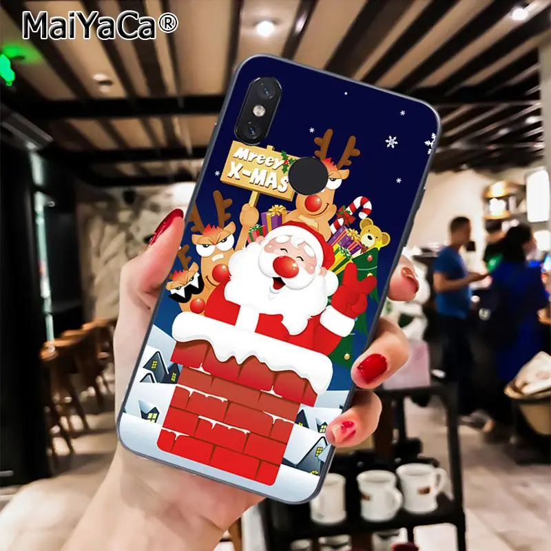 A7 MaiYaCa год Рождественский олень Санта чехол для телефона для Xiaomi Redmi8 4X 6A S2 7A 6A Redmi 5 5Plus Note5 7 Note8Pro - Цвет: A7