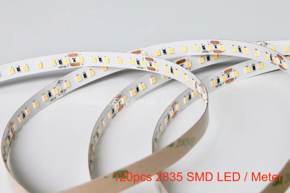 Светодиодный 2835 RGB Светодиодные полосы света, 5 м рулон \ ЛОТ, 60/84/120/140/240 шт 2835 smd светодиодный на метр AC/DC 12 V или 24 V