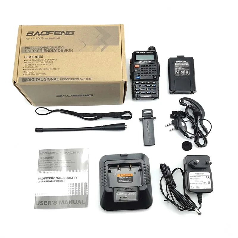 2pcs Baofeng UV-5RC Handheld Walkie Talkie Baofeng UV 5R Upgraded Radio Amador Portable Walky Talky Professional Ham Radio UV5R
