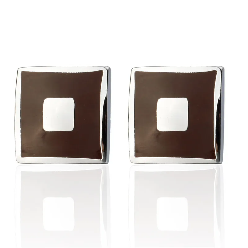 KC Новинка Высокое качество Популярные черные красные запонки в клеточку мужские