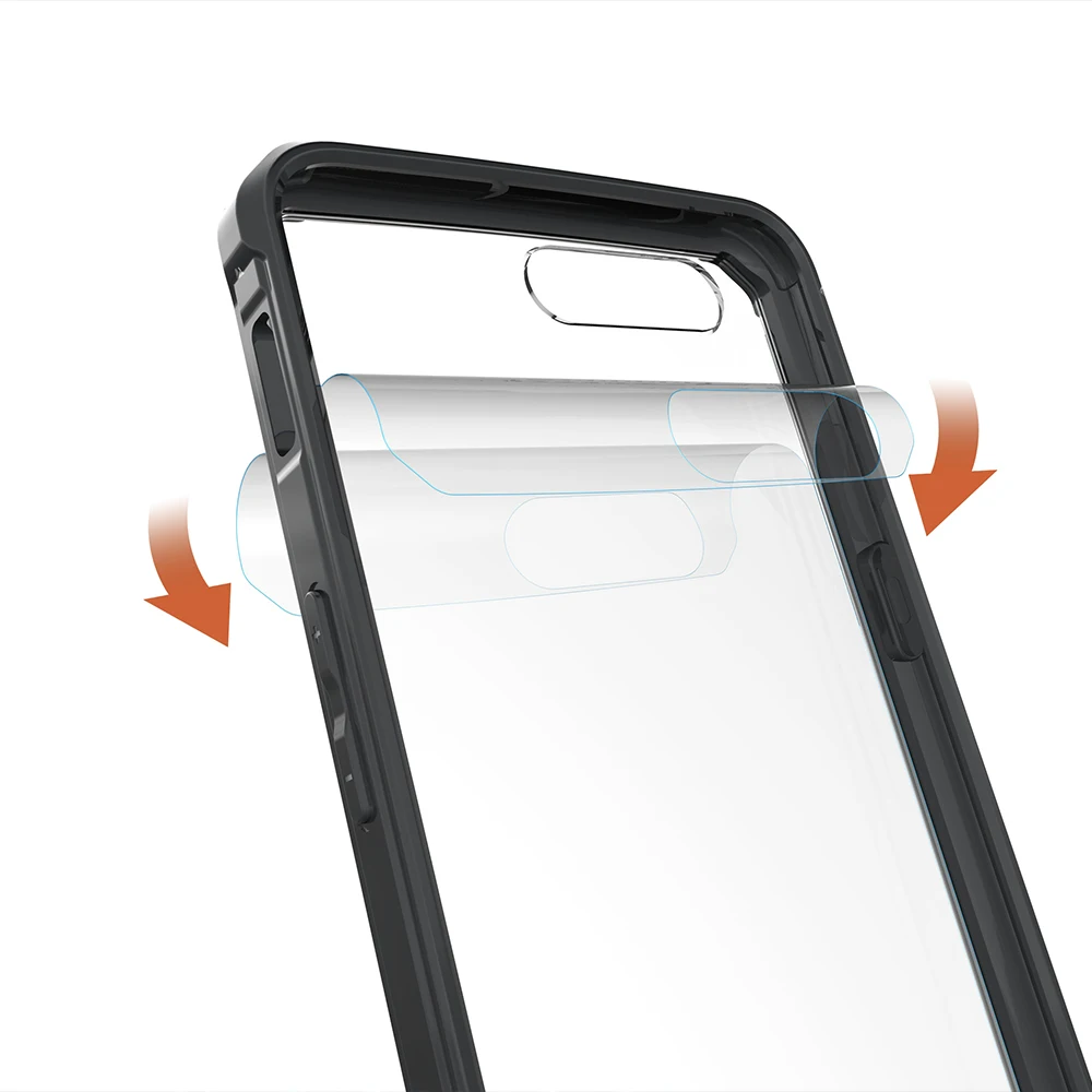 Ясно Назад ПК + ТПУ чехол для OnePlus 5 Case Прозрачный anti-fingerprint УИКТ-скольжения Shoockproof