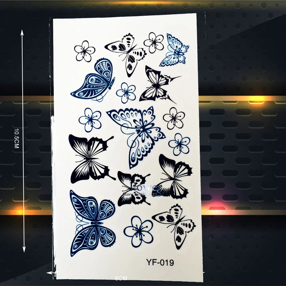 

Colorful 3D Butterflies Waterproof Tattoo Stickers Women Temporary Tattoo Paste, Child Body Art ARm Legs Hands Tatoo