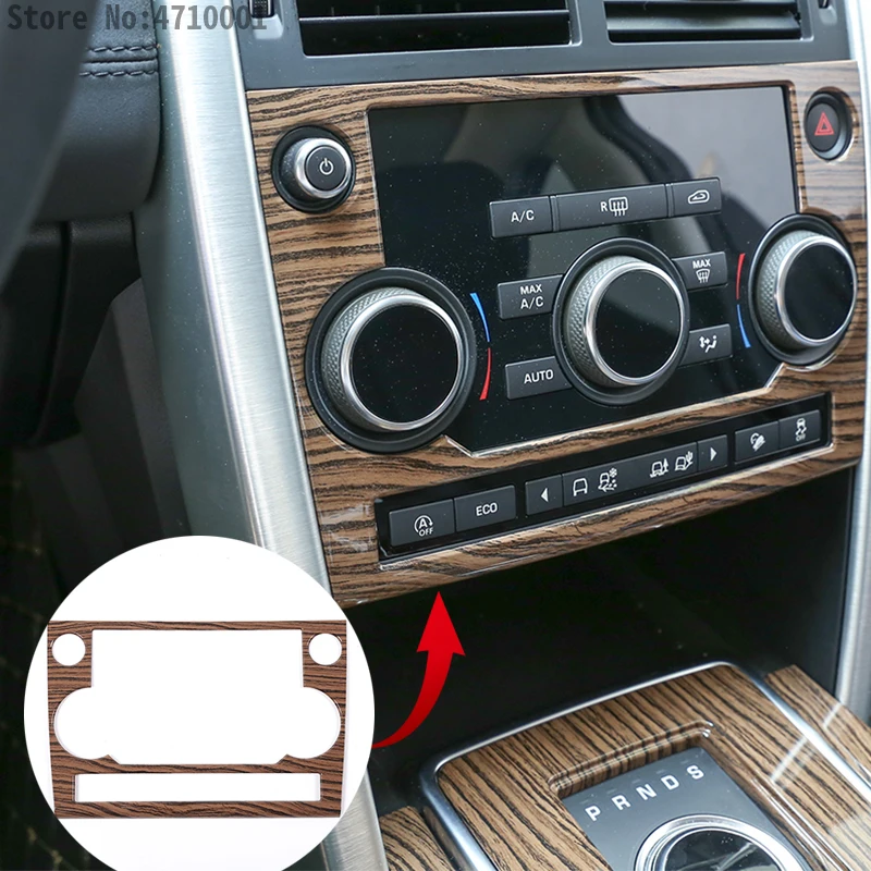 

Sands Wood Grain ABS Center Console Mode Button Frame Trim For Land Rover Discovery Sport 2015-2018 Car Accessories