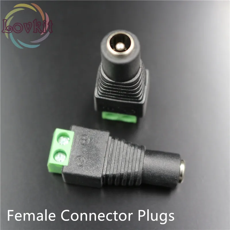 50/сумка гнездовой разъем Вилки для 5050/3528 SMD Светодиодная лента sigle цвет света DC