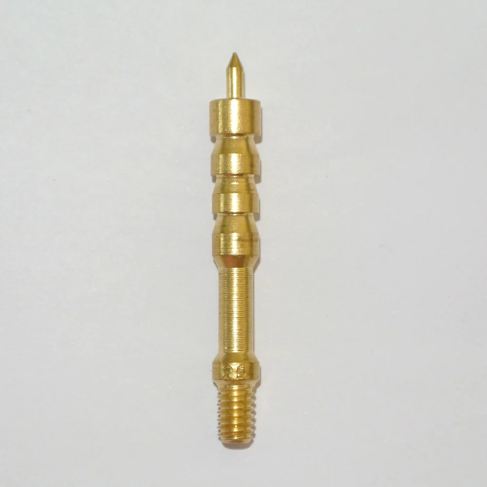Green World 1pc/lot .25cal Solid Brass Spear Pointed Jag Gun Clean Thread 8-32 | Спорт и развлечения