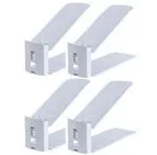 Gray 4pcs Пластиковый Регулируемый двойной органайзер для обуви, подставки для обуви, удобные ботинки для гостиной, полка для хранения - Цвет: Gray 4pcs