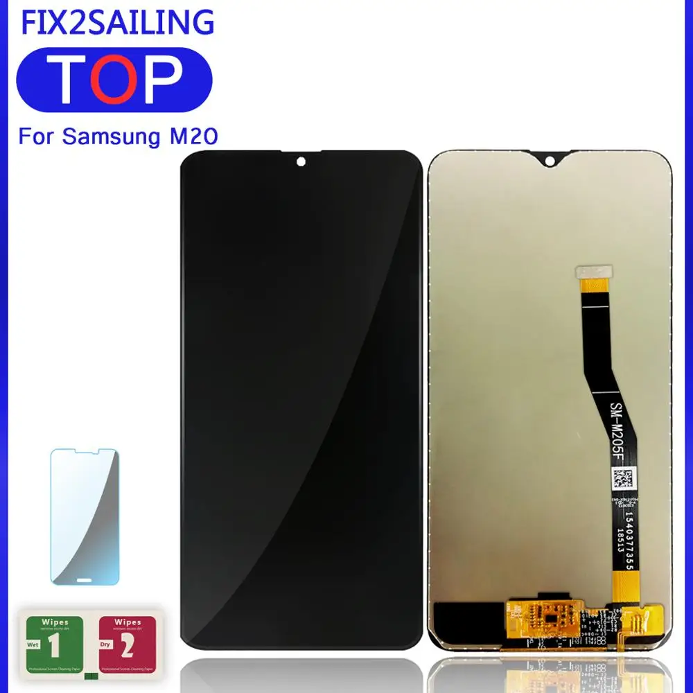 6 3 &quotЖК дисплей для samsung Galaxy M20 M205 M205F SM M205F/DS ЖК + сенсорный экран дигитайзер сборка