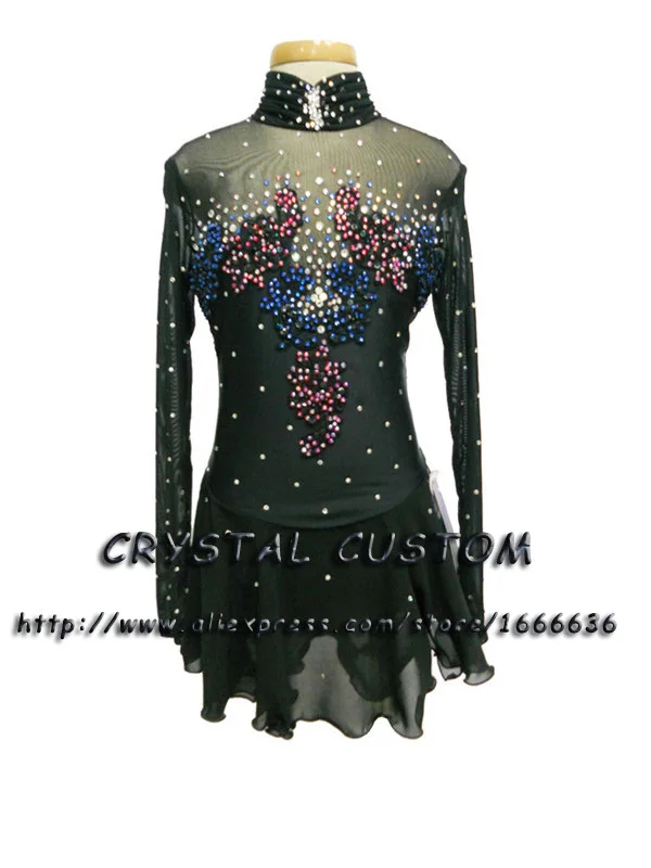 

Hot Selling Ice Skating Dresses For Girls Spandex Graceful New Brand Figure Skating Competition Dress Customized DR2661