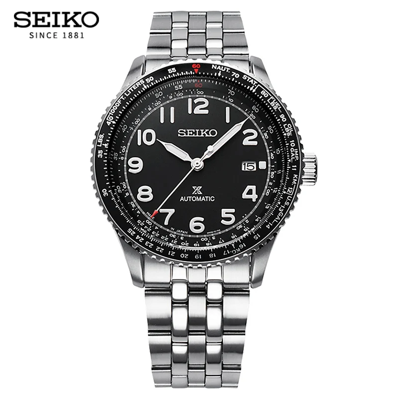 SRPB57J1 Оригинальные мужские спортивные часы Seiko, Водонепроницаемость 100 м, часы для дайвинга, автоматические механические наручные часы, гарантия - Цвет: SRPB57J1